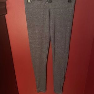 FREE PEOPLE XS Greyfoil Skinny Leggings Ankle Zip